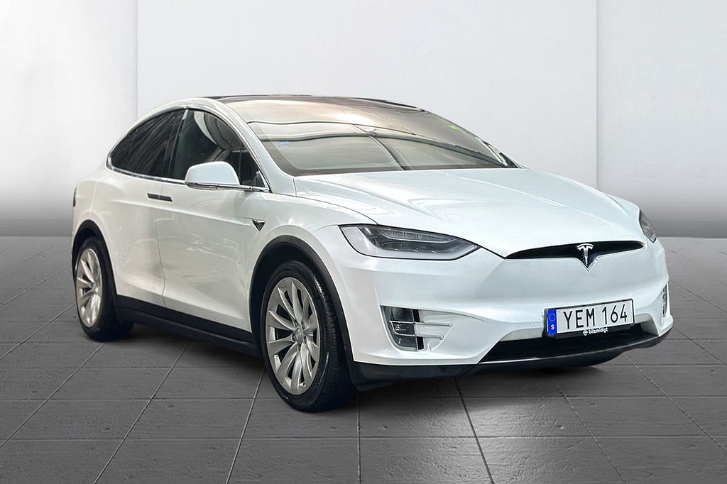 Tesla Model X 90D FRI SUPERCHARGE 7-sits AP Drag Luftfj Köld