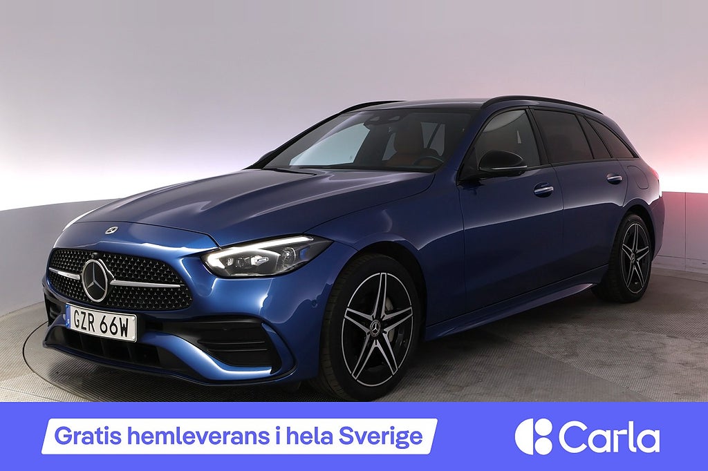Mercedes-Benz C 300 T e AMG Pano Läder 360 Adap.Farth Drag