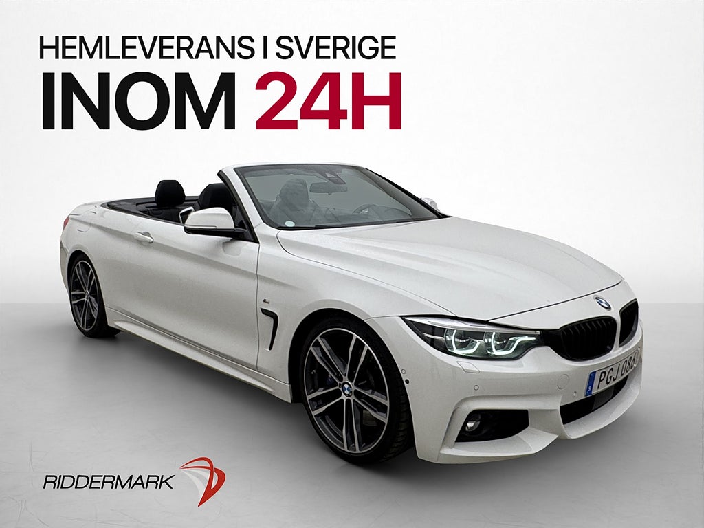 BMW 440 i xDrive M Performance Cab 360hk M Sport Svensksåld