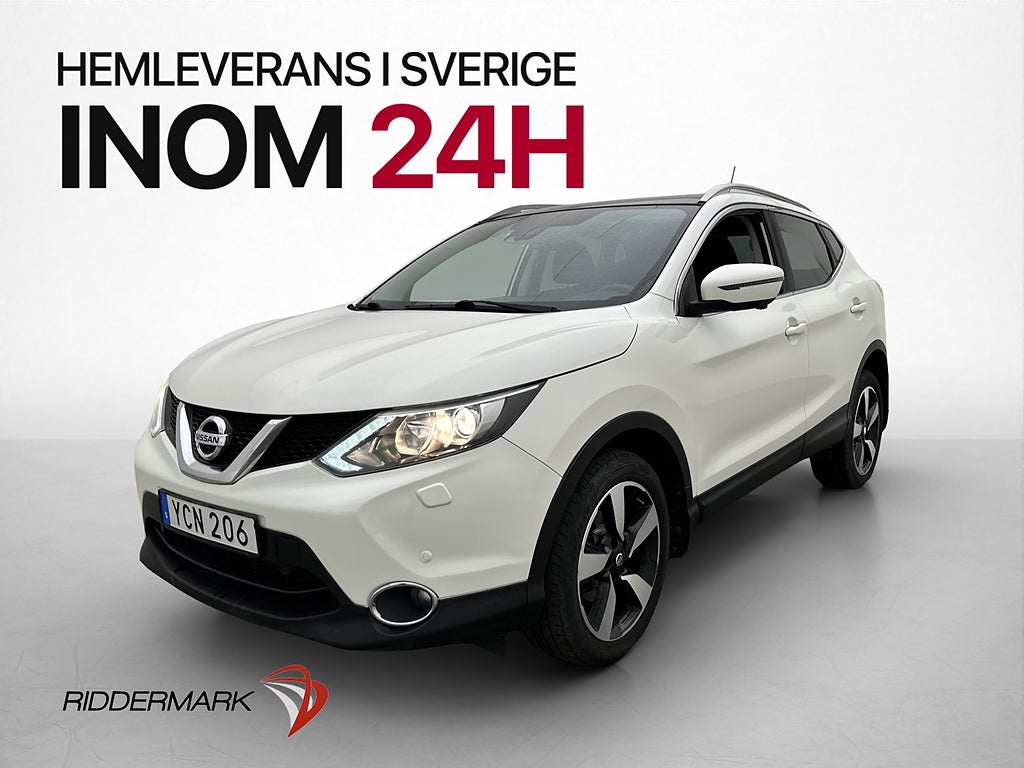 Nissan Qashqai 1.2 115hk Tekna Panorama 360° Navi