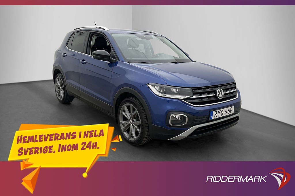 Volkswagen T-CROSS 1.0 TSI Adaptiv 2 Brukare Döda Vinkeln