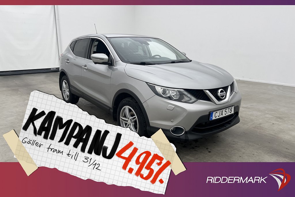 Nissan Qashqai 1.6 130hk N-Connecta 360° Navi 4,95% Ränta