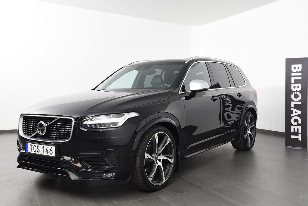 Volvo XC90 D5 AWD R-Design 7-säten/luftfjädring/HUD/360-kamera/VOC