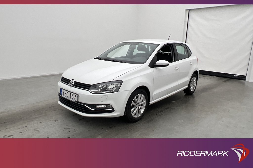 Volkswagen Polo 1.2 TSI 90hk Värmare Sensorer Farthållare