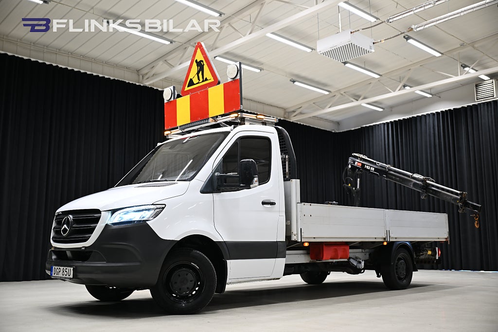 Mercedes-Benz Sprinter 316 CDI 7G 163HK Automat|Flak|Kranbil|HIAB|EnÄgare|Moms