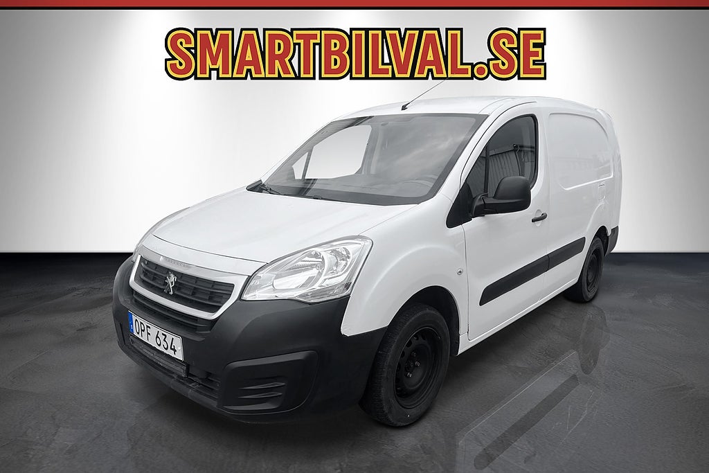 Peugeot Partner Van Utökad Last 1.6 BlueHDi Eu6 K-Rem Bytt Drag 