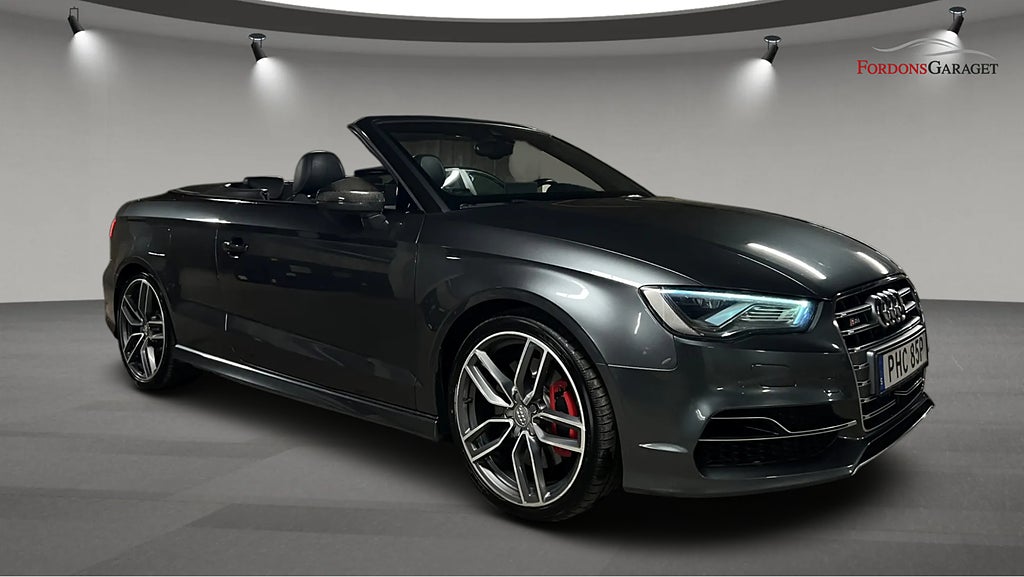Audi S3 CAB 2.0 TFSI QUATTRO MILLTEK B&O BACKKAMER  FULLUTR