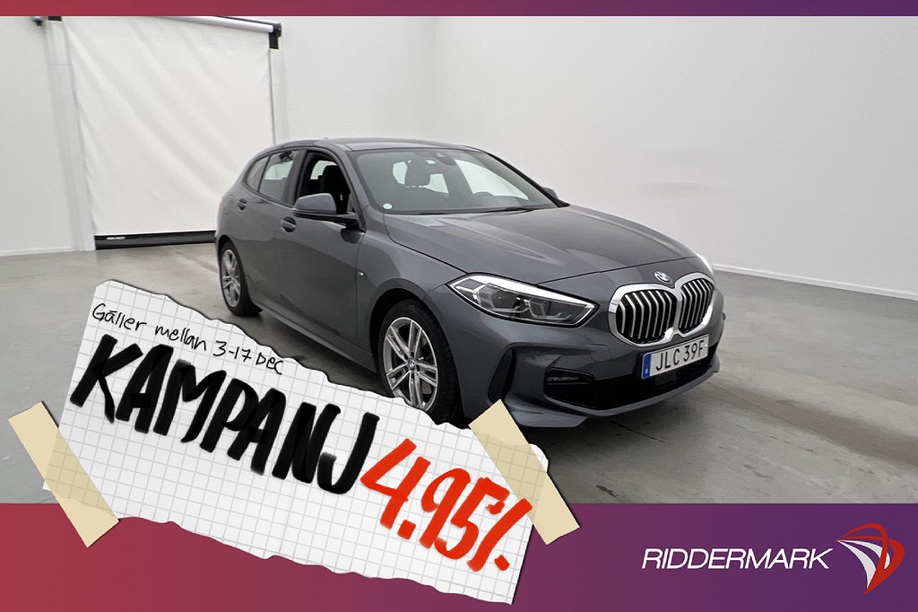 BMW 118 i 140hk M Sport Halvskinn Farthållare 4,95% Ränta