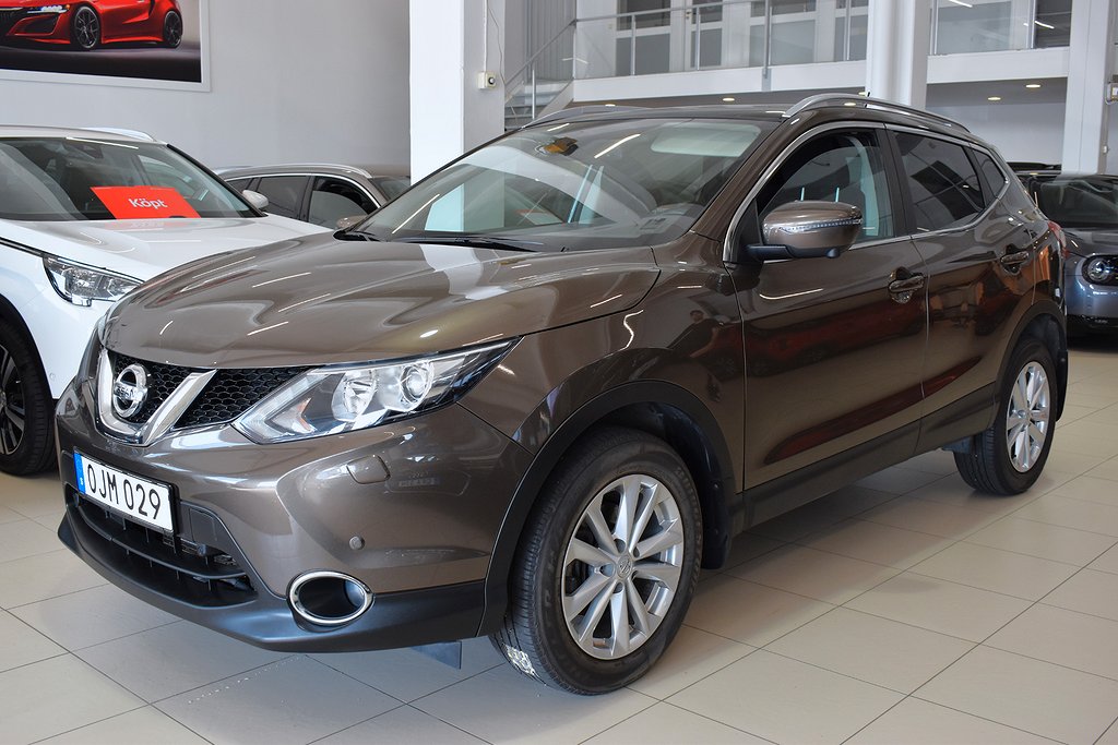 Nissan Qashqai 1.2 DIG-T XTRONIC-CVT 360°Navi Pano Värm Euro 6