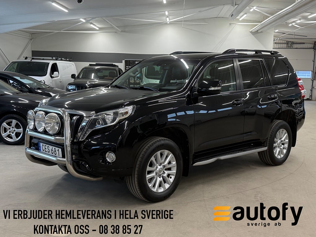 Toyota Land Cruiser 3.0 D-4D 4WD 7-SITS DRAG SKINN NAVI SE HISTORIK