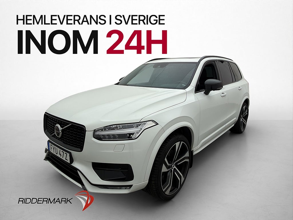 Volvo XC90 B5 AWD R-Design Pano VOC H/K Dragkrok 360° Värm