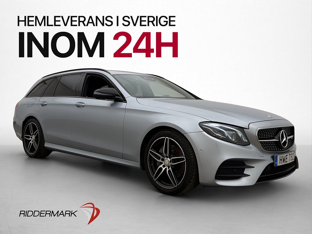 Mercedes-Benz E 220 T d 195hk AMG D-Värm Wide HuD 360° Drag