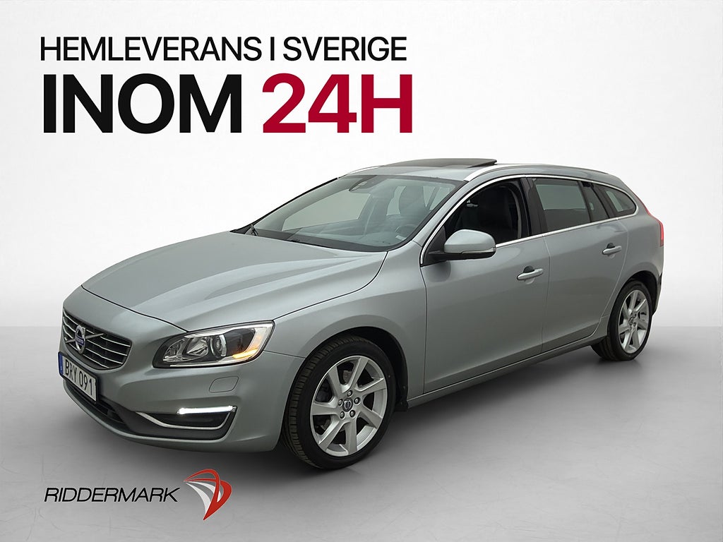 Volvo V60 D4 Summum Taklucka Skinn Navi Värmare Keyless