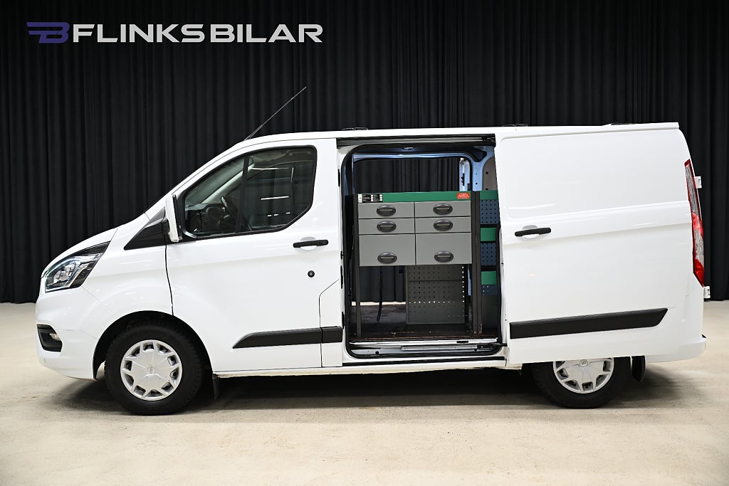 Ford transit Custom 130HK Automat|Dubbeldörr|Inredd|EnÄgare|NyKamrem