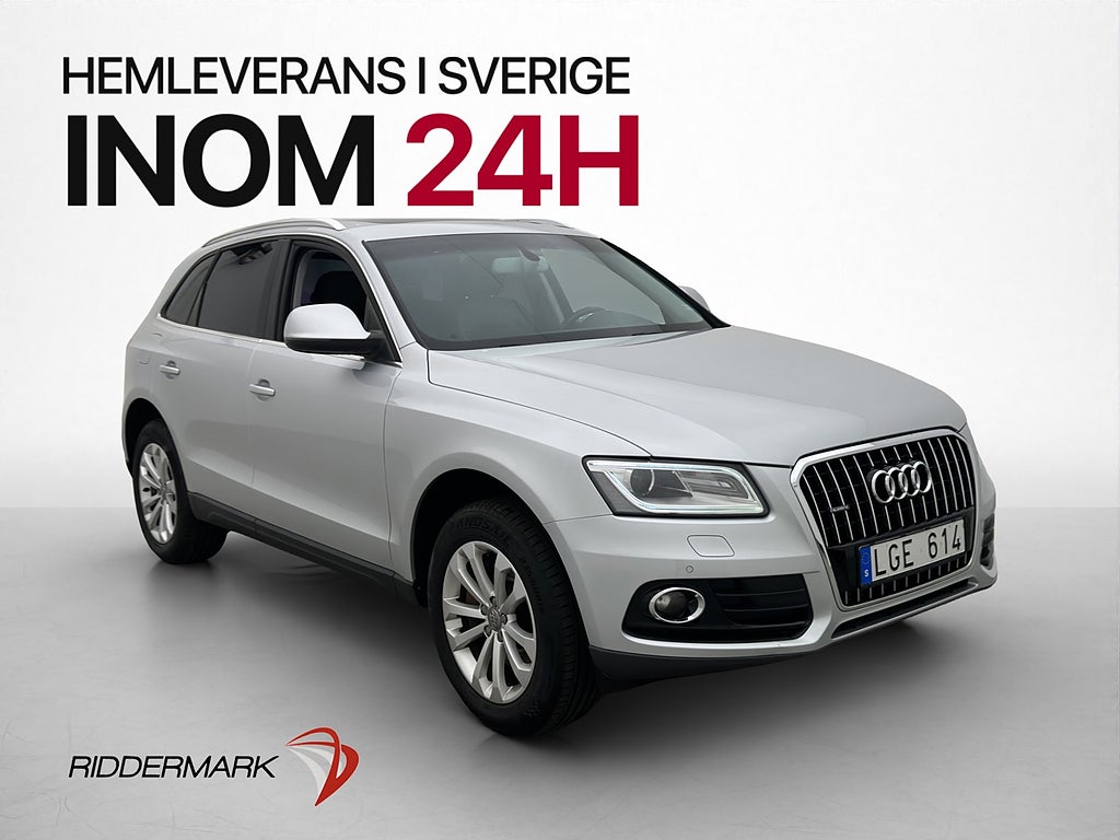 Audi Q5 3.0 TDI V6 Pano Värmare Drag Halvskinn P-Sensorer