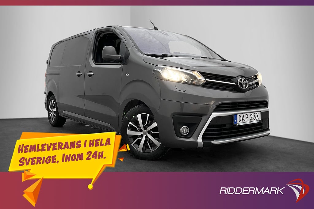 Toyota ProAce L2 1.5 Ny-Kamrem Värm B-Kamera 3-Sits HUD Moms