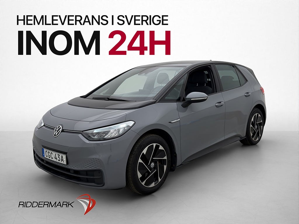 Volkswagen ID.3 Pro Performance 204hk Värmare Navi CarPlay