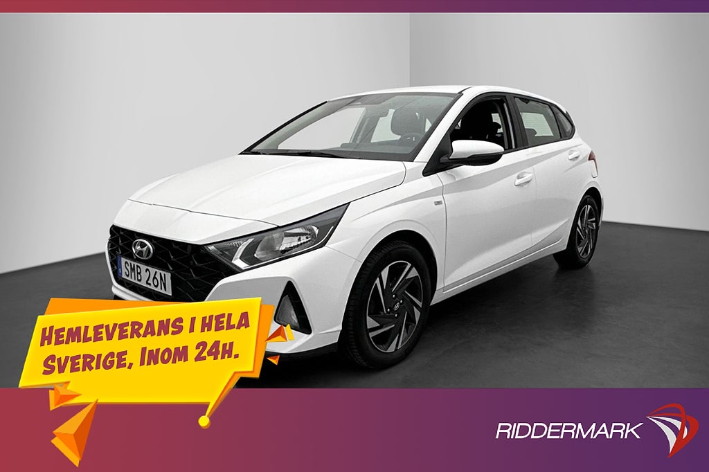 Hyundai i20 1.0 T-GDI 120hk Kamera Dragkrok Värm Rattvärme