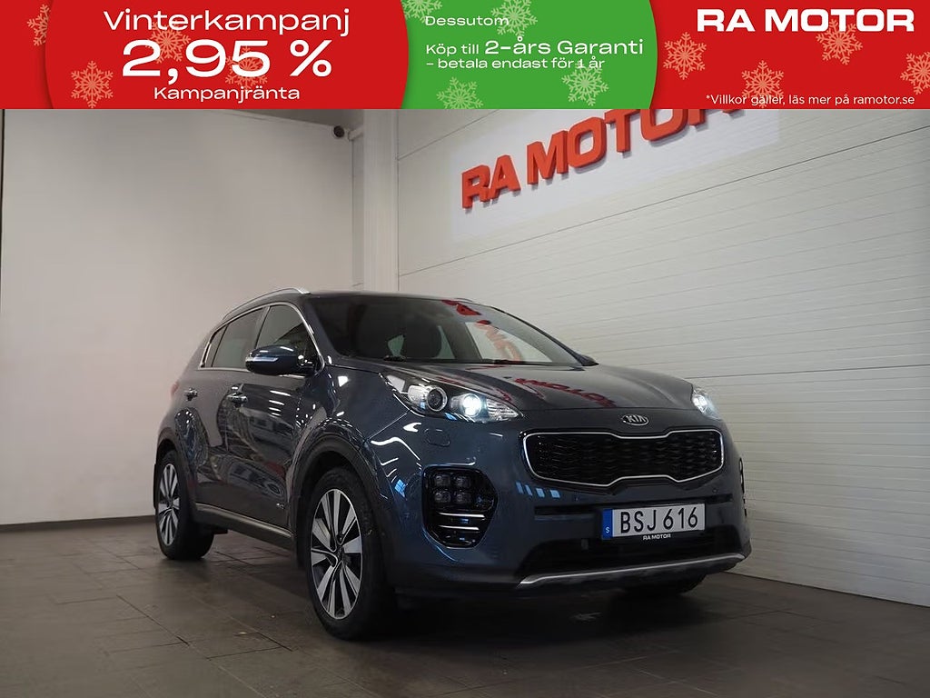 Kia Sportage 2.0 CRDi AWD GT-Line Skinn Navi M-Värm B-Kamera 2017