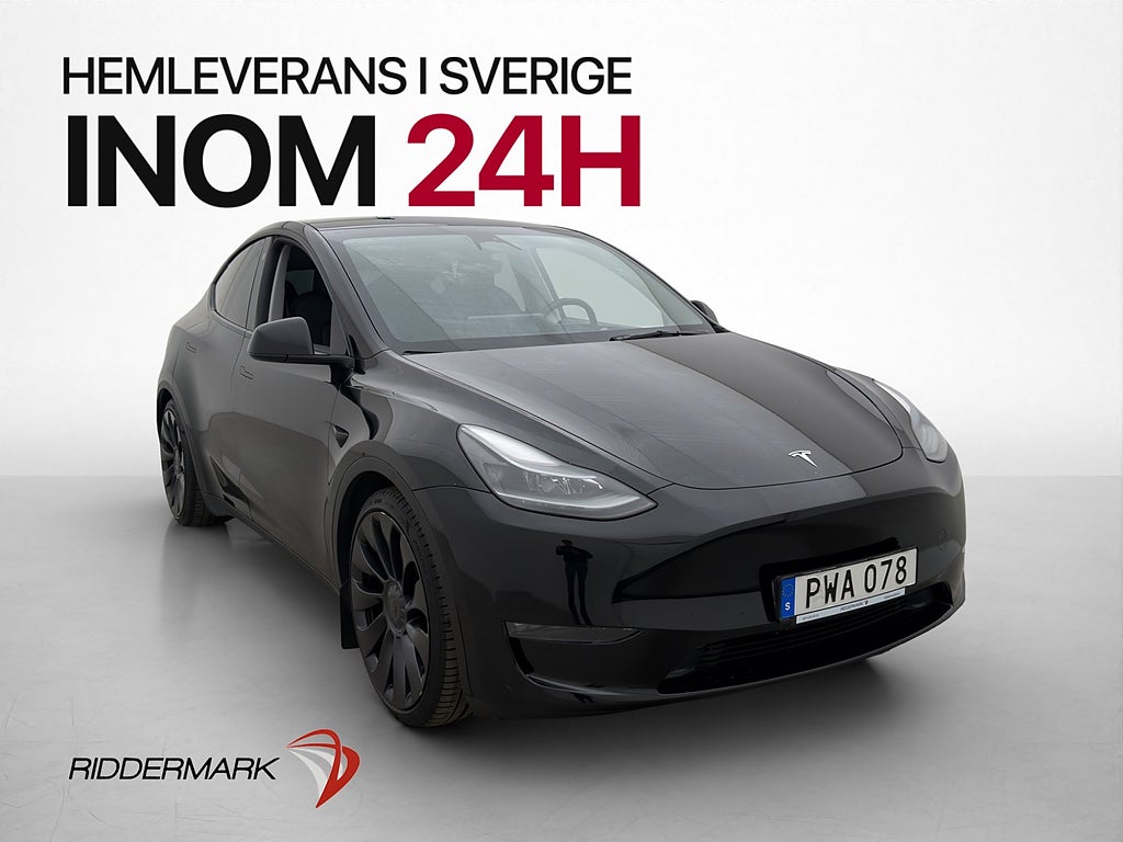 Tesla Model Y Performance AWD Svensksåld Panorama Dragkrok