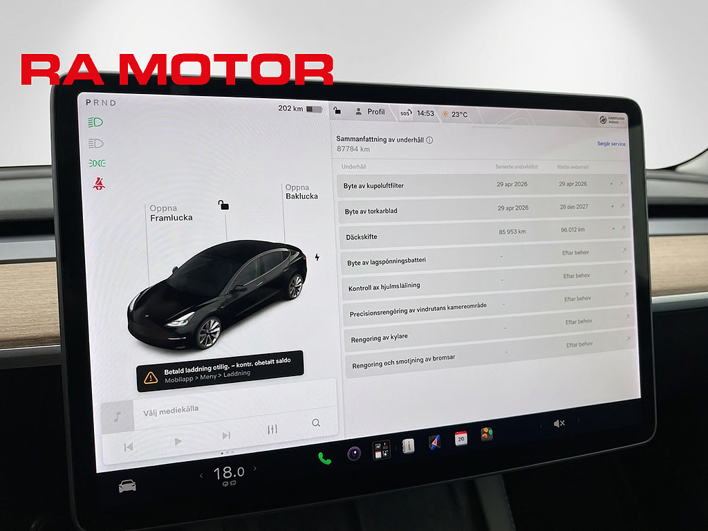 Tesla Model 3 Long Range 440hk AWD | Panorama | Dragkrok | 2021