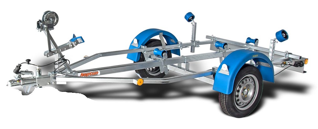Neptun Marin 600 kg 80 km/h obromsad båttrailer - Ny 