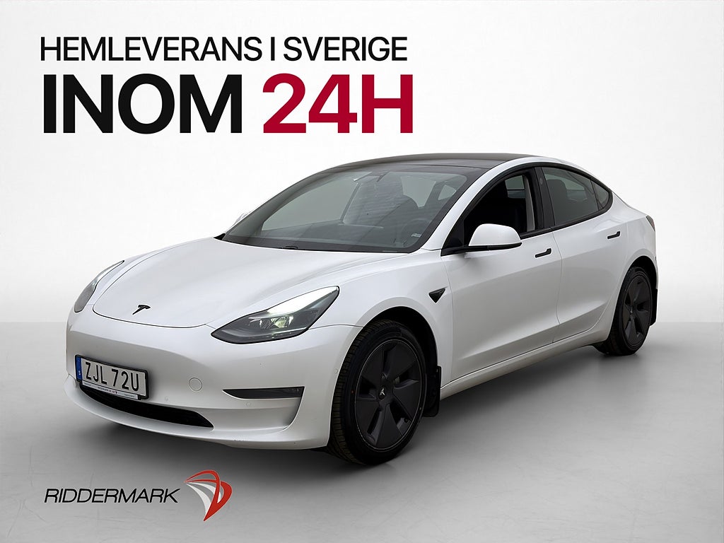 Tesla Model 3 Long Range AWD Pano Drag B-Kamera Skinn AP