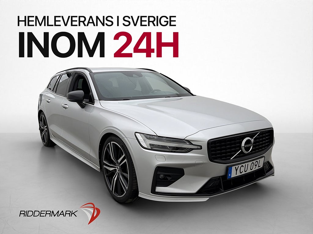 Volvo V60 B4 R-Design B&W Skinn Värmare Kamera BLIS CarPlay