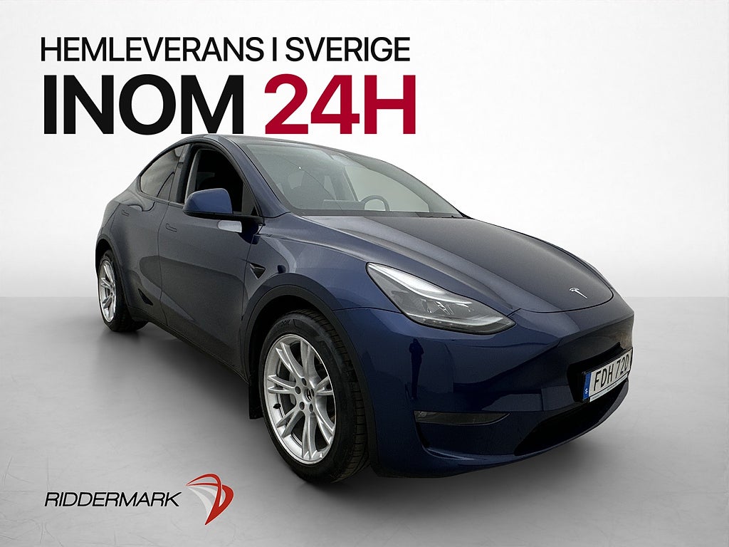 Tesla Model Y Long Range AWD Dragkrok MOMS Svensksåld