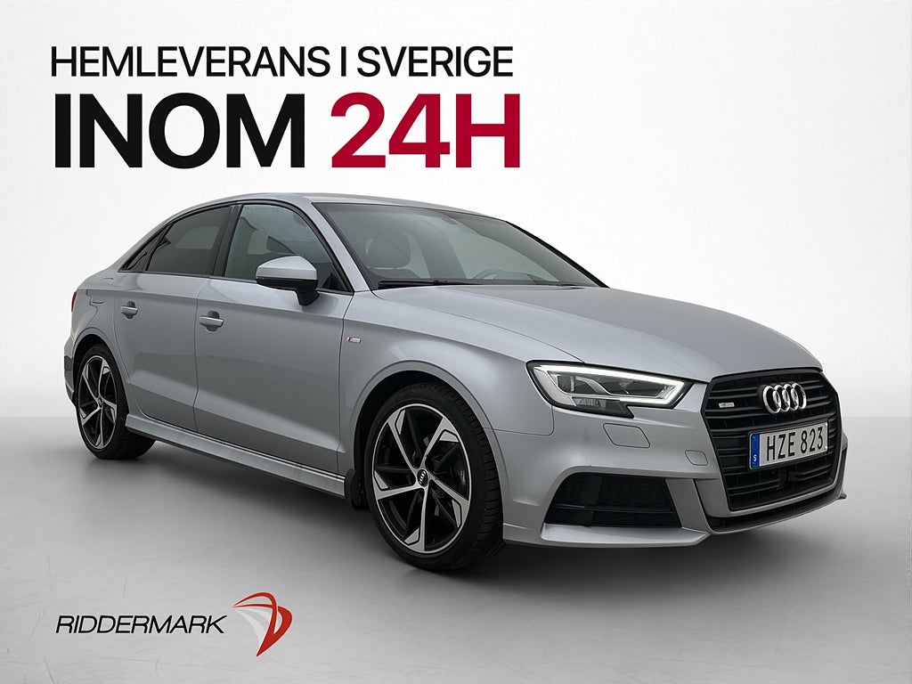 Audi A3 Sedan 35 TFSI S-Line Sensorer Massagestol Halvskinn