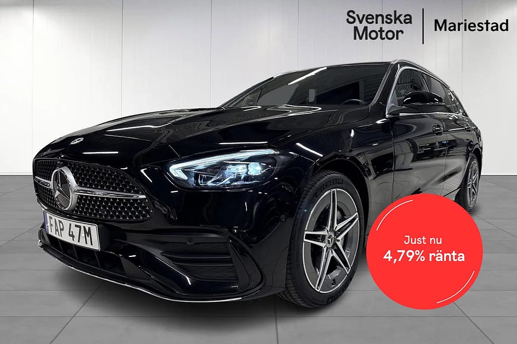Mercedes-Benz C 300 T e AMG / Drag / Värmare / GPS / Backkam...
