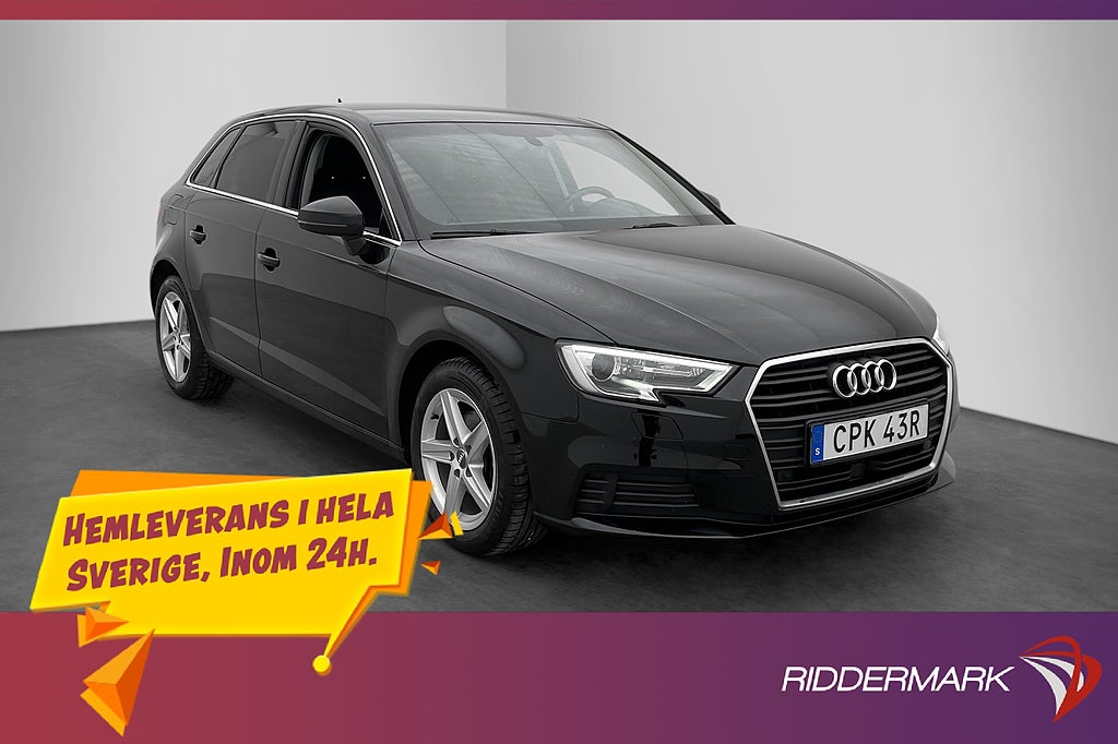 Audi A3 30 g-tron 131hk Värmare Kamera P-Sensorer 2-Zons