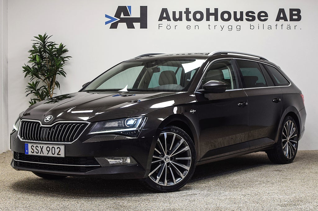 Skoda Superb Kombi 2.0 TDI 4x4 190HK L&K Glastak Drag Värmare