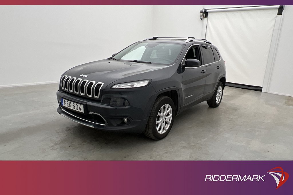 Jeep Cherokee 4WD 200hk Limited Skinn Kamera Navi Dragkrok