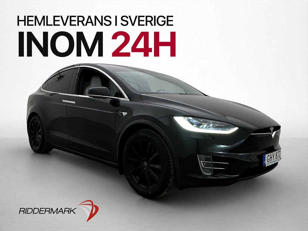 Tesla Model X Long Range AWD 6-Sit Total Självkörningsförmåg