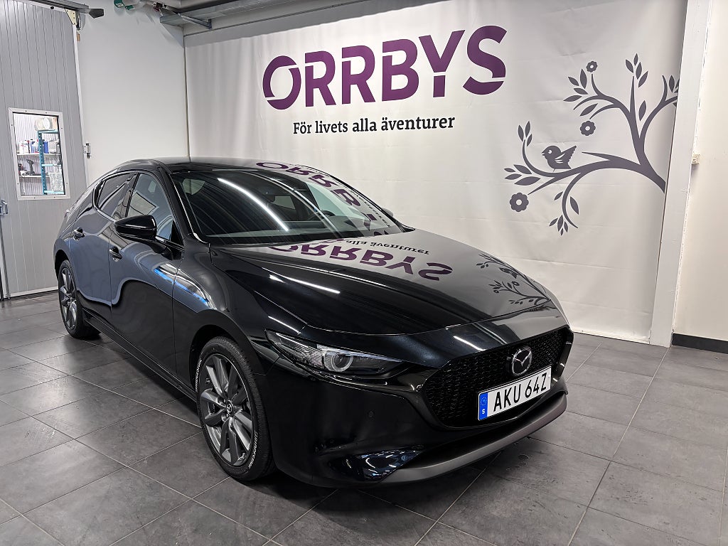 Mazda 3 2,5l Skyactive M-Hybrid, Rattvärme Tonade rutor, Nav