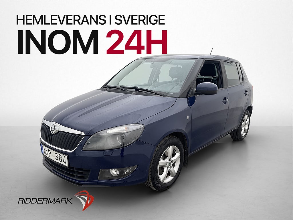 Skoda Fabia 1.2 TSI 105hk Ambiente P-Sensorer Farthållare