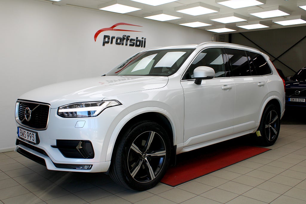 Volvo XC90 D4 AWD HuD Kamera R-Design Navi Drag 7-sits Euro 6 