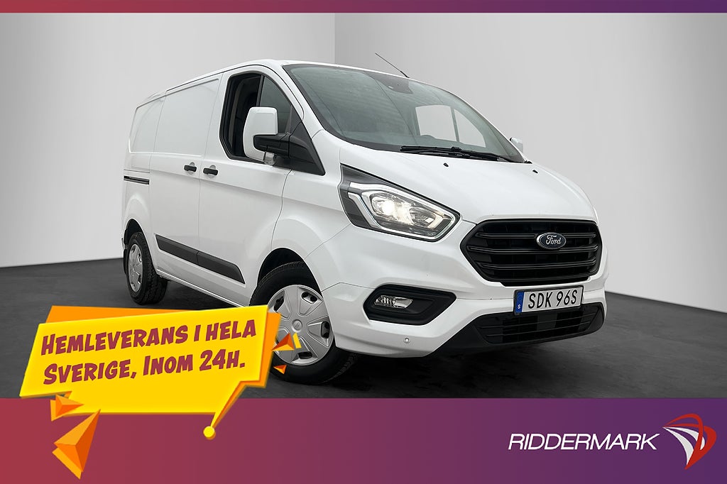 Ford transit-custom Värmare Drag PDC V-Inredd 3-Sits Moms