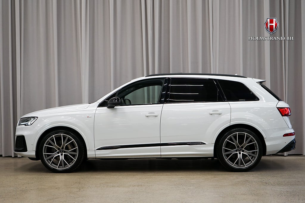 Audi Q7 50 TDI quattro 7-sits S Line 4-hjulsstyr Rutquilt 22" 