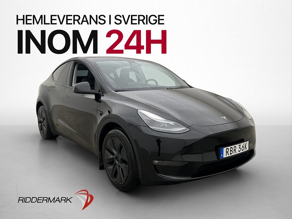 Tesla Model Y Long Range AWD Dragkrok Autopilot Pano MOMS