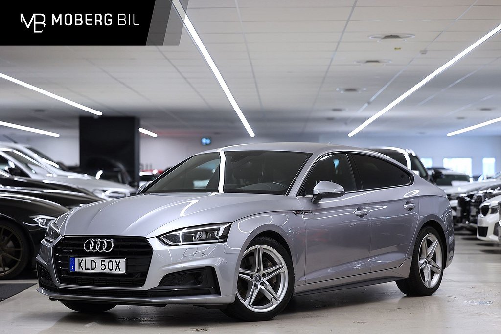 Audi A5 45 TFSI Sportback Quattro 245hk S Line Värmare LED