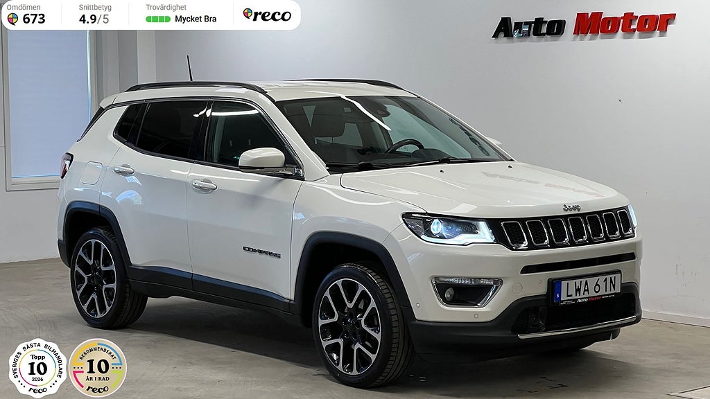 Jeep Compass 1.4 4WD Limited 170hk Drag/Värmare/Nybytt kamrem