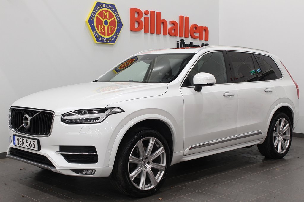 Volvo XC90 D5 AWD Inscription 7-sits Pano B&W 360 Kamera VOC