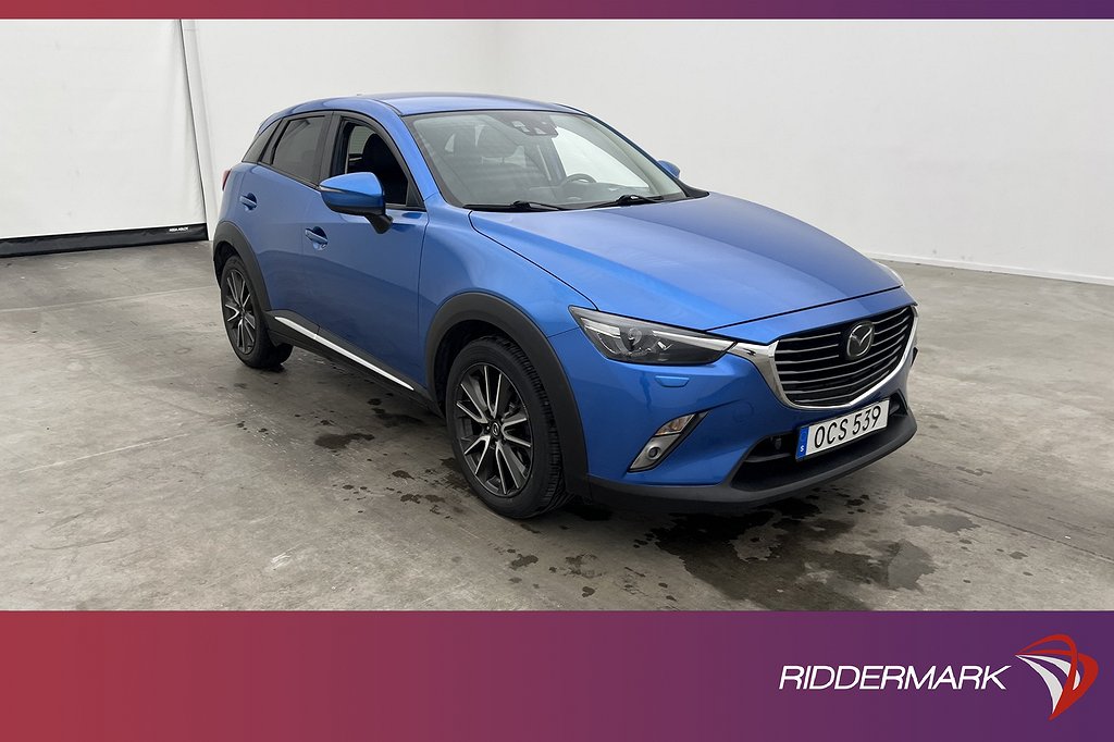 Mazda CX-3 AWD 105hk Optimum M/K-Värm BOSE Skinn Kamera Drag