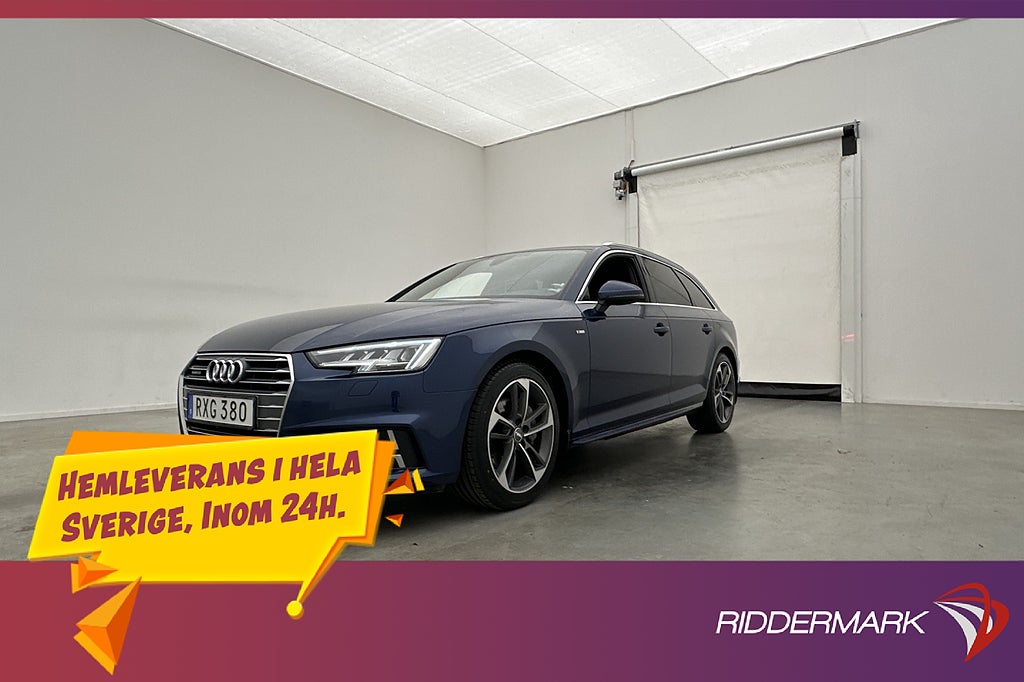 Audi A4 Avant TDI Quattro 190hk S-Line Cockpit Matrix Drag