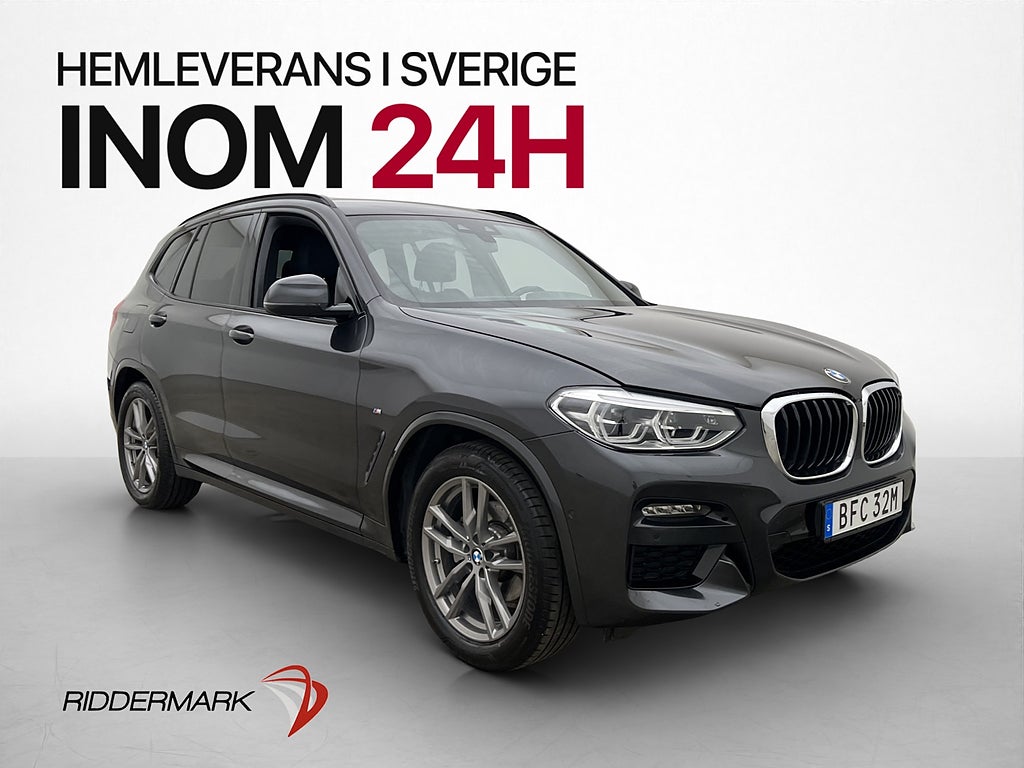 BMW X3 xDrive20d 190hk M Sport Värmare CarPlay Kamera Drag