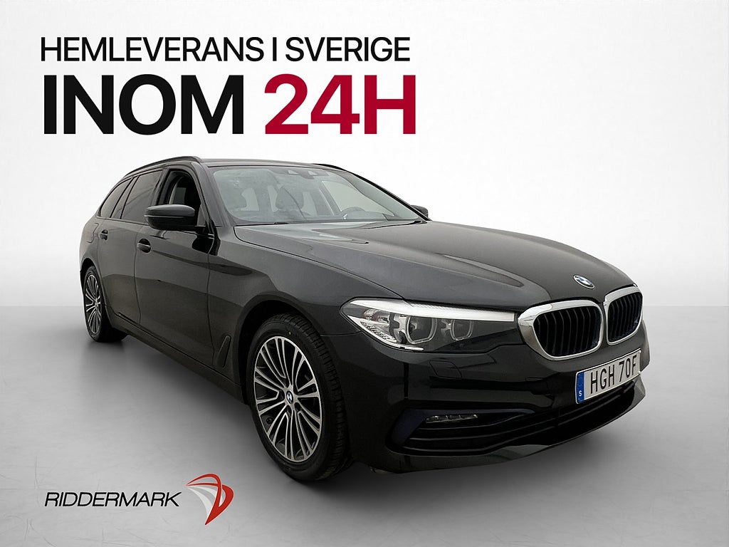 BMW 520d xDrive Touring Sport Line Kamera Cockpit Dragkrok