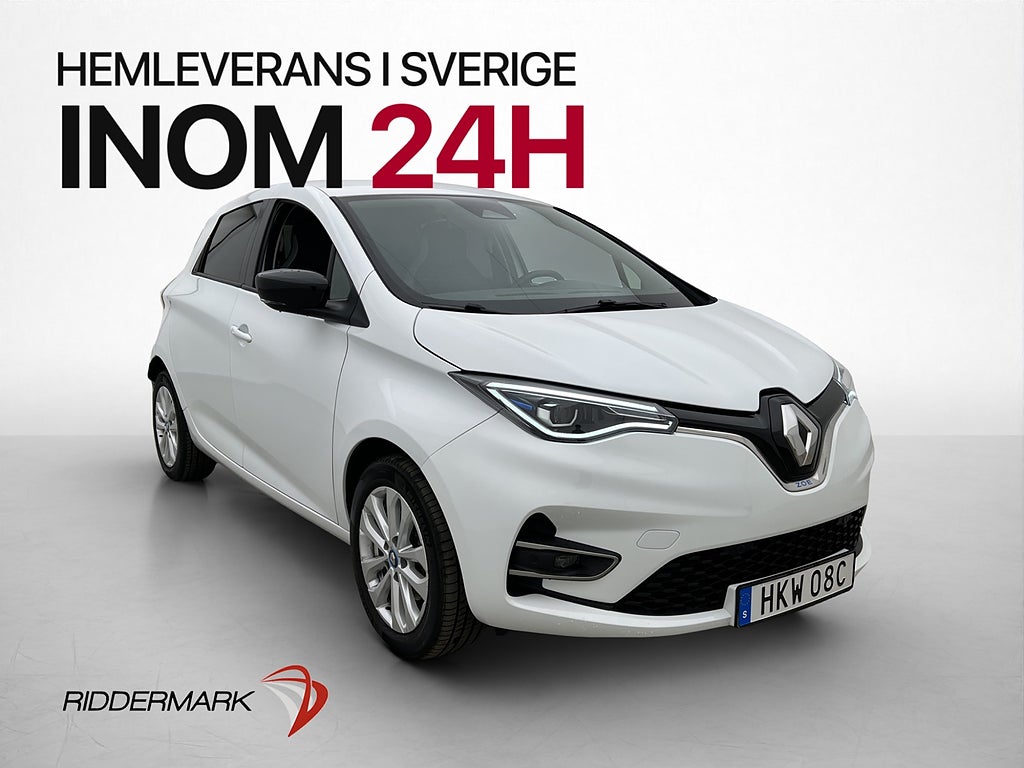Renault Zoe R110 52 kWh 109hk Friköptbatteri Kamera Rattvärm
