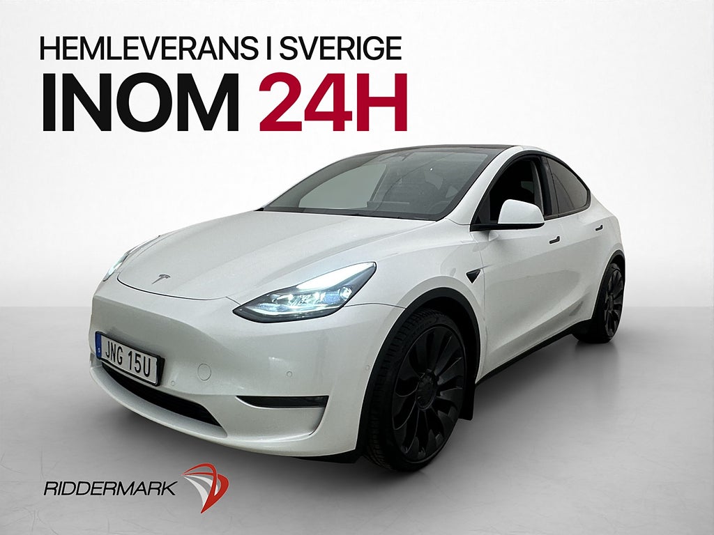 Tesla Model Y Performance AWD Svensksåld Panorama Dragkrok